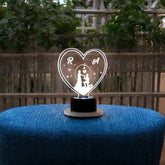 Timeless Love Personalized LED Lamp
